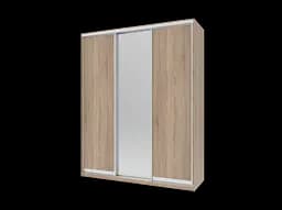 Шафа-купе Doros Сіті Лайт Дуб Cонома 2 ДСП / 1 Дзеркало 180х60х225 (41070010)
