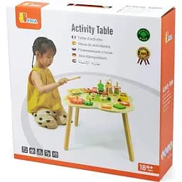 Дерев'яний розвиваючий столик Viga Toys Ферма (44657) - мініатюра 3