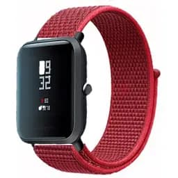 Ремінець DK CDK для Xiaomi Amazfit GTS 3 20mm Nylon Sport Loop (012415) (red) - мініатюра 3