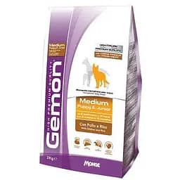 Сухий корм Gemon Dog Medium Puppy&Junior курка з рисом для цуценят середніх порід 15 кг