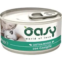 Влажный корм для взрослых кошек Oasy Кролик мусс 85 г