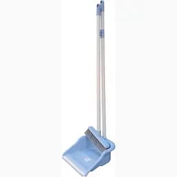 Совок для прибирання Zambak Plastik та щітка з довгими ручками блакитний (ZP-165b) - мініатюра 2