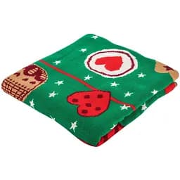 Плед Прованс Печиво новорічний 130х90 см зелений (23247)