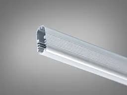 Профіль для стрічки - гардеробна штанга з матовим розсіювачем