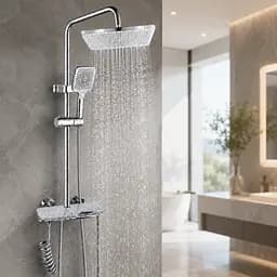 Душ / змішувач Faucet CRH-8916 багатофункціональний метал / Душова стійка у ванну / Комплект для душу - мініатюра 3
