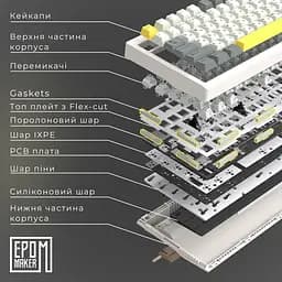 Клавіатура Epomaker TH80 PRO V2 Sea Salt Silent Black механічна бездротова (TH80-PROV2-B-SS) - мініатюра 18