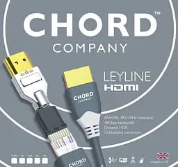 Кабель HDMI CHORD LEY020 Leyline v2.1 8K 48Gbit HDR eARC 2m - мініатюра 2