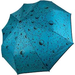 Жіноча складана парасолька напівавтомат Toprain 99 см бірюзова