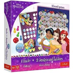 Настольная игра Trefl 2-в-1 Лудо и Лестницы Принцессы Дисней (2418)