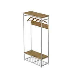 Вішалка модульна підлогова Ferrum-decor Треліс 15 180x90x38 білий ДСП Дуб Артізан 16мм (FRD-104369)