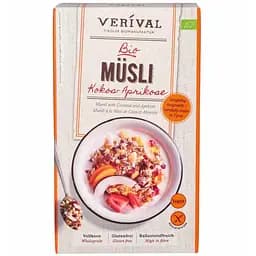 Мюсли Verival Органические с кокосом и абрикосом без глютена 325 г