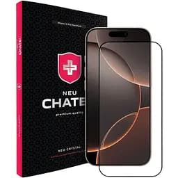 Захисне скло для смартфона +NEU Chatel Corning Gorilla Glass with Mesh for iPhone 16 Pro Max Black