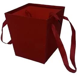 Подарочная коробка UFO Flowers 18x17x17 см красная (W3118 RED BOX Flowers)