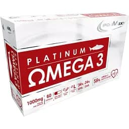 Омега для спорта IronMaxx Platinum Omega 3, 58% 60 капсул