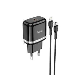 Адаптер HOCO Type-C для Lightning Cable Victorious 1-й port charger set N24 |1Type-C, 20W/3A, PD/QC|