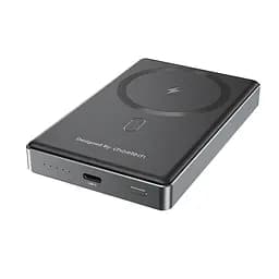 Повербанк 10000mAh Choetech B739 Black QC3.0 PD3.0 бездротова магнітна зарядка (43-00151) - мініатюра 2