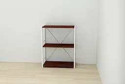 Етажерка 3/60 Ferrum-decor Серії Коннект 73x60x28 білий ДСП Венге 16мм (FRD-105524) - мініатюра 2
