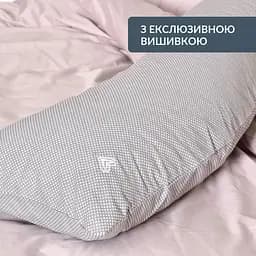 Наволочка Ideia для ортопедичної подушки S-форми бавовна 40 х 130 см сіра (8000034987 сірий) - мініатюра 9