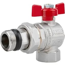 Кран кульовий Icma FAR. ROSSA 3/4" кутовий №362 (87362AE11)