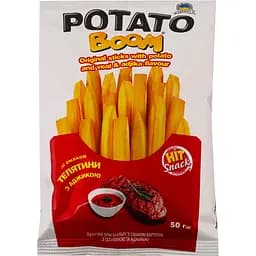 Палички Potato Boom Hit snack з телятиною та аджикою 25 г