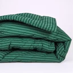 Ковдра антиалергенна MirSon зима №138 Сolor Fun Line Stripe Emerald з евкаліптовим волокном 110х140 см (2200010857337) - мініатюра 2