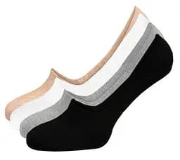 Набор 4 паров бесшовных дышащих следов с силиконом ORGANIC cotton JILL ANTONY 35-37 women's