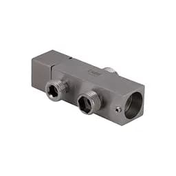 Душова стійка універсальна Lidz Kubis 1120 на два споживача LDKUB1120NKS46111 Nickel, Нержавіюча сталь - мініатюра 7
