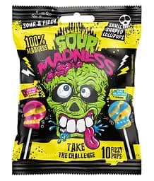 Льодяники Sour Madness Halloween Energy Drink and Blue Raspberry 90 г