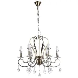 Люстра свічка Brille підвісна кришталева E14 60W (BCL-412S/6)