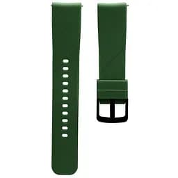 Ремінець силіконовий Tamister для годинника 20 мм Type A зелений