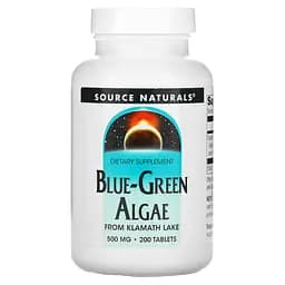 Сине-зеленые водоросли Source Naturals Blue-Green Algae 500 мг 200 таблеток
