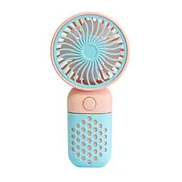 Мінівентилятор акумуляторний Mini Fan Z8 Рожево-блакитний, ручний вентилятор | портативний вентилятор (ST) - мініатюра 4