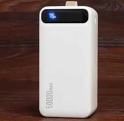Зовнішній акумулятор Power bank WK WP-283 50000mAh (Білий) - мініатюра 2