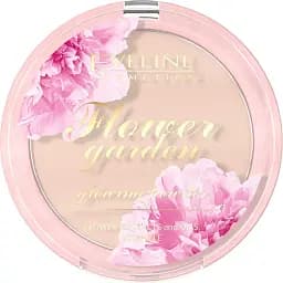 Компактна сяюча пудра Eveline Flower Garden Glowing Powder слонова кістка 8 г