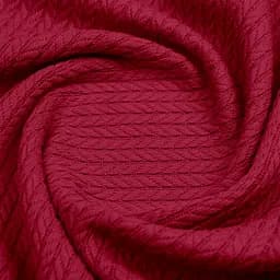 Плед-покривало Cosas Knitted Braid Merlot косичка 110х140 см (Blanket_55Merlot_KnittedBraid_110x140) - мініатюра 4