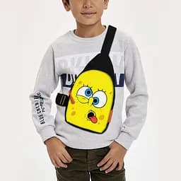 Сумка через плечо детская Губка Боб 29х17 см сумка слинг для мальчика (02058)