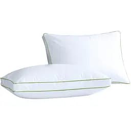 Подушка пух Cosas Feather антиалергенна 50x70 см білий (Pillow_50x70_Fluff_BKGreen) - мініатюра 7