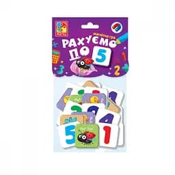 Магнитная игра для детей "Считаем до 5" Vladi Toys VT5900-03 укр