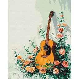 Картина по номерам Brushme Цветущая гитара 40x50 см