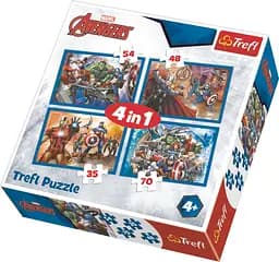 Набір Пазли - (4в1) - "Відважні месники" / Дісней Марвел