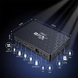 Смарт ТВ приставка X98H Pro WIFI6 4/32 Гб Smart TV Box Android 12 - мініатюра 5