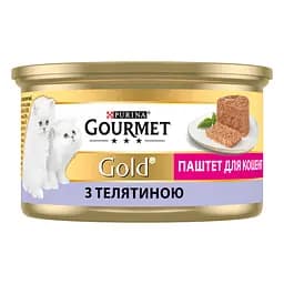 Вологий корм для кошенят Gourmet Gold Паштет з телятиною 85 г - мініатюра 3