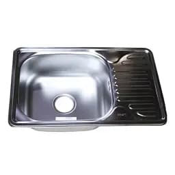 Мийка кухонна Kraft 6642 E Satin з сушаркою 660х420х180x0,8 мм Нержавіюча сталь 30412