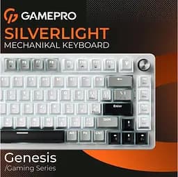 Клавіатура USB GamePro Genesis Silverlight MK126 UA Grey (MK126) UA - мініатюра 5