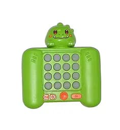 Електронна гра кнопкова F6-7-9-B-9-L-9-Y-9-K, музика, звук (англ), світло, в коробці (6903317700837) Дракоша зелений Вид K