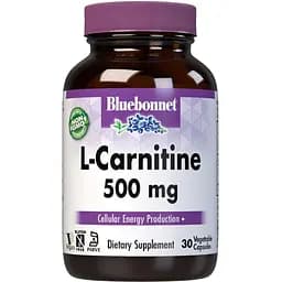 Жиросжигатель Bluebonnet L-Carnitine 500 мг 30 вегакапсул
