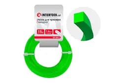 Лісочка для тримера та мотокоси Intertool 1.6 мм x 15м квадрат DT-2311