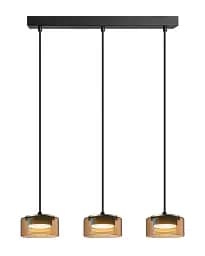 Підвісний світильник, люстра Goldlux 331298 Ofelia GX53 3x6W 4000K 660Lm IP20 бурштиновий