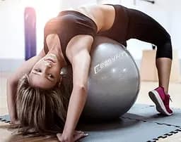 М'яч для фітнеса EasyFit 85 см сірий - мініатюра 2