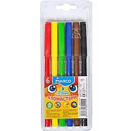 Фломастери 6 кольорів Super Washable, 1690-6 Marco (8434761802115)